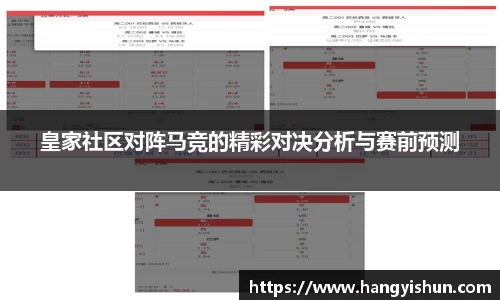 皇家社区对阵马竞的精彩对决分析与赛前预测