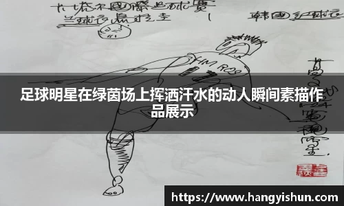 足球明星在绿茵场上挥洒汗水的动人瞬间素描作品展示